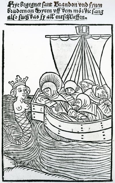 St. Brendan und die Sirene, Illustration aus 